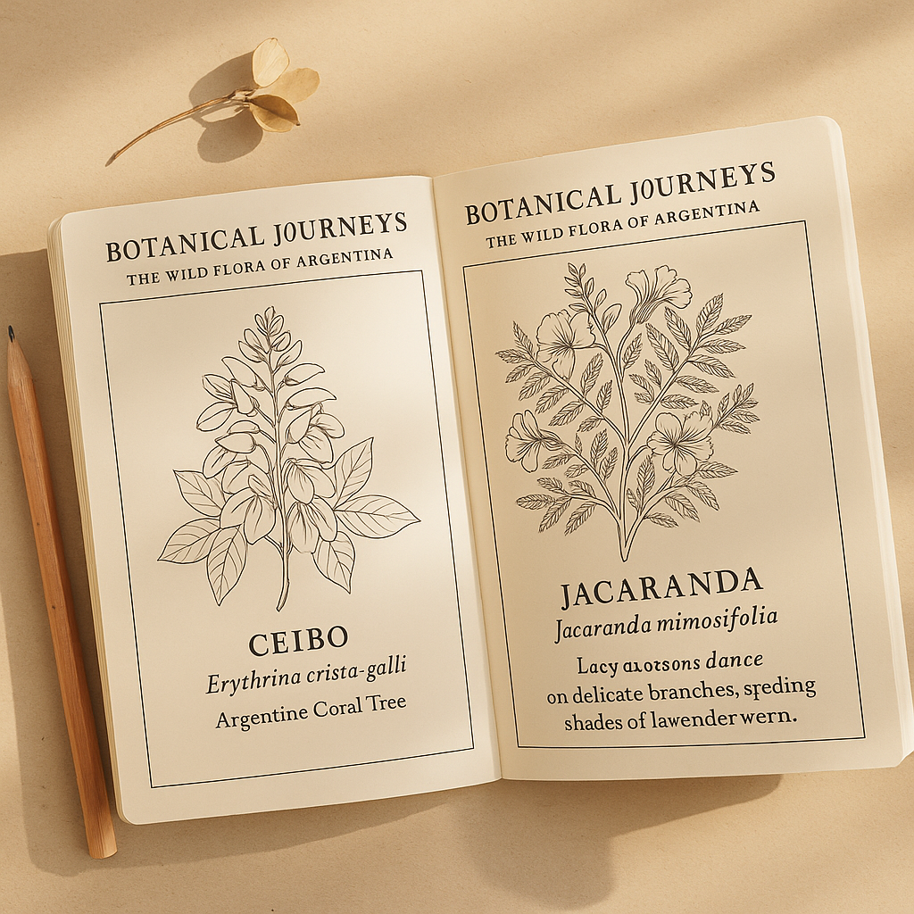 BOTANICAL JOURNEYS: The Wild Flora of Argentina (Coloring Book)