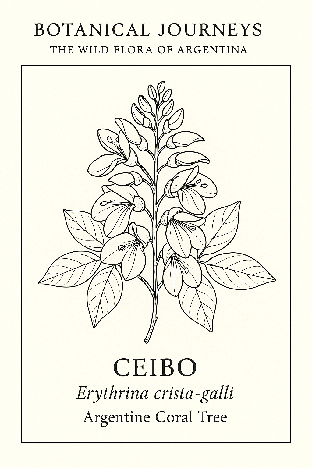 BOTANICAL JOURNEYS: The Wild Flora of Argentina (Coloring Book)