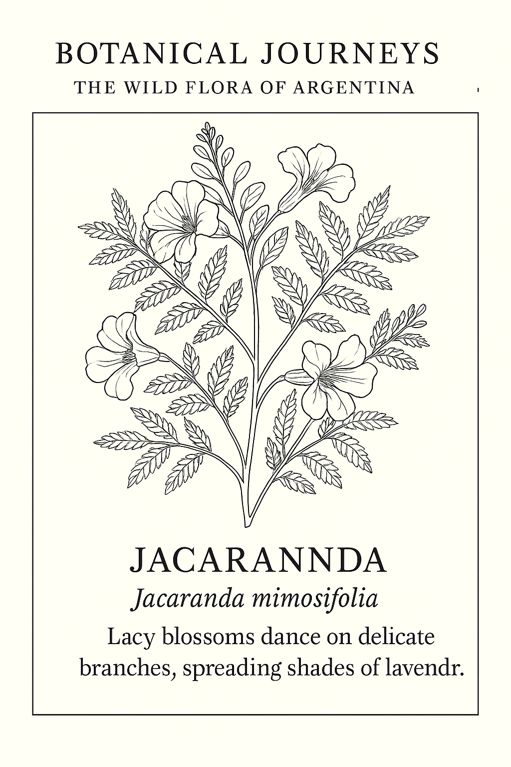 BOTANICAL JOURNEYS: The Wild Flora of Argentina (Coloring Book)