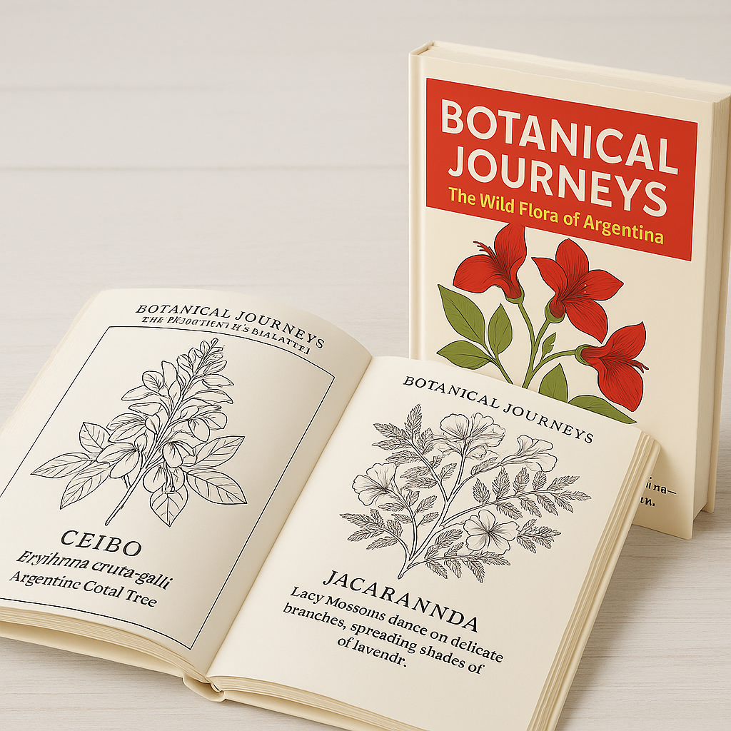 BOTANICAL JOURNEYS: The Wild Flora of Argentina (Coloring Book)