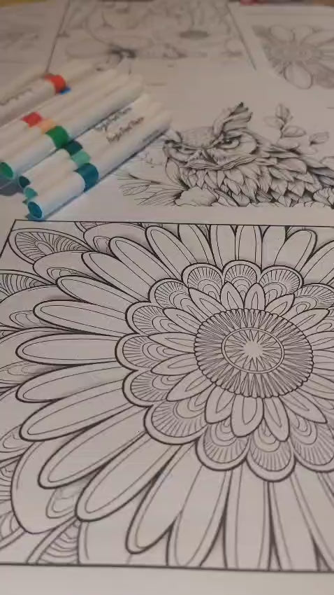 libro-para-colorear-printable-coloring-book-mandalas-flowers